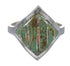 Southwestern Sterling Silver Turquoise Opal Ring Size 6-1/2 QX82477